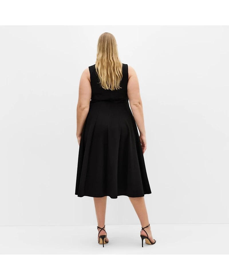 City Chic Women's Mary Skater Midi Dress