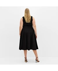 City Chic Women's Mary Skater Midi Dress