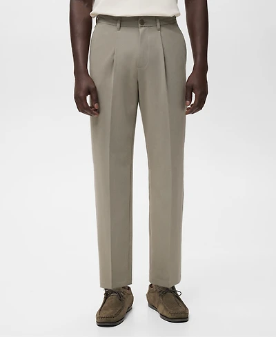 Mango Men's Fluid Straight-Leg Pants