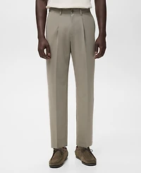 Mango Men's Fluid Straight-Leg Pants