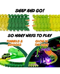 Usa Toyz Dinosaur Race Tracks for Kids- 262pk