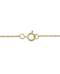 Macy's Cultured Freshwater Pearl (8mm) & Diamond (1/10 ct. t.w.) Spiral 17" Pendant Necklace in 10k Gold