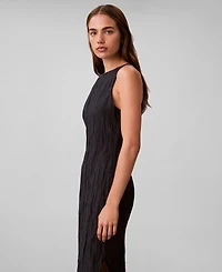 Calvin Klein Women's Sleeveless Crinkle Dress