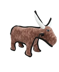 Tuffy Medium Barnyard Bull, Durable Plush Dog Toy