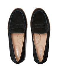 Lands' End Women's Comfort Lug Sole Suede Loafers