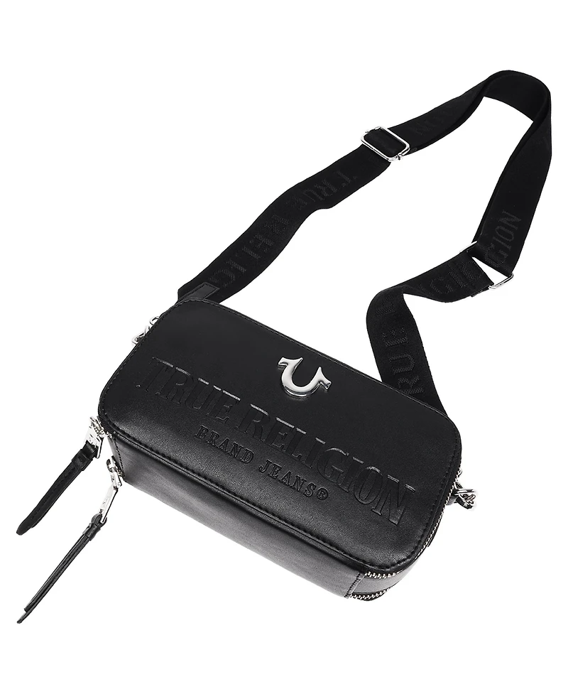 True Religion Double-Zip Horseshoe Camera Bag