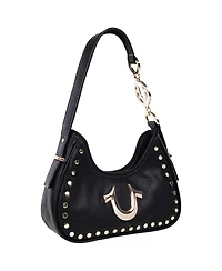 True Religion Studded Pebble Hobo Bag