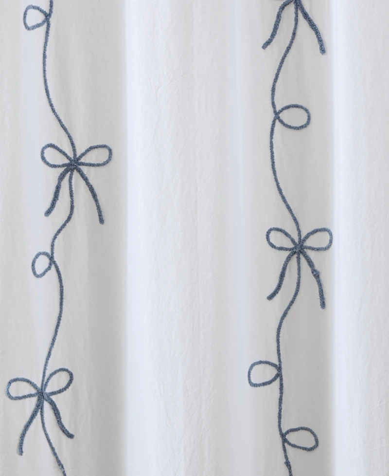 Peri Home Sasha Bows Shower Curtain, 72" x