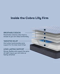 Serta Perfect Sleeper Cobra Lily 10.5" Firm Tight Top Mattress, Twin