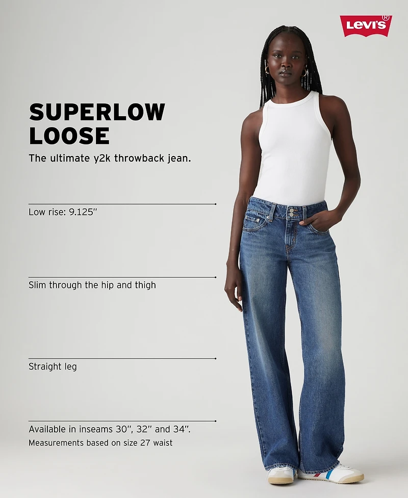Levi's Women's Superlow Straight-Leg Loose Jeans