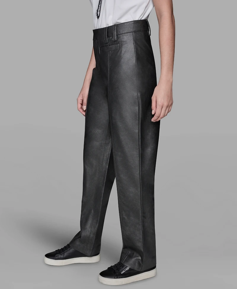 Karl Lagerfeld Paris Women's High-Rise Shimmer Pants
