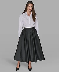 Karl Lagerfeld Paris Women's Bubble Midi Skirt