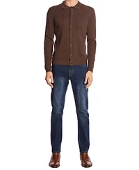 Paisley & Gray Men's Long Sleeve Full Placket Polo Sweater