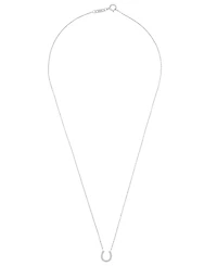 Wrapped Diamond Necklace (1/10 ct. t.w.) in 10K White Gold