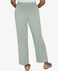 Alfred Dunner Stockbridge Pull-On Corduroy Flat Front Average Length Pant