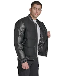 Champion Men's Wool Blend Quilted Puffer Jacket