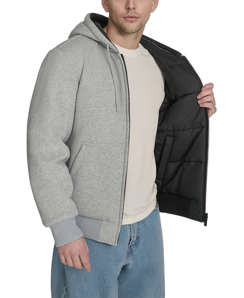 Champion Men's Reversible Bomber with Hood Jacket