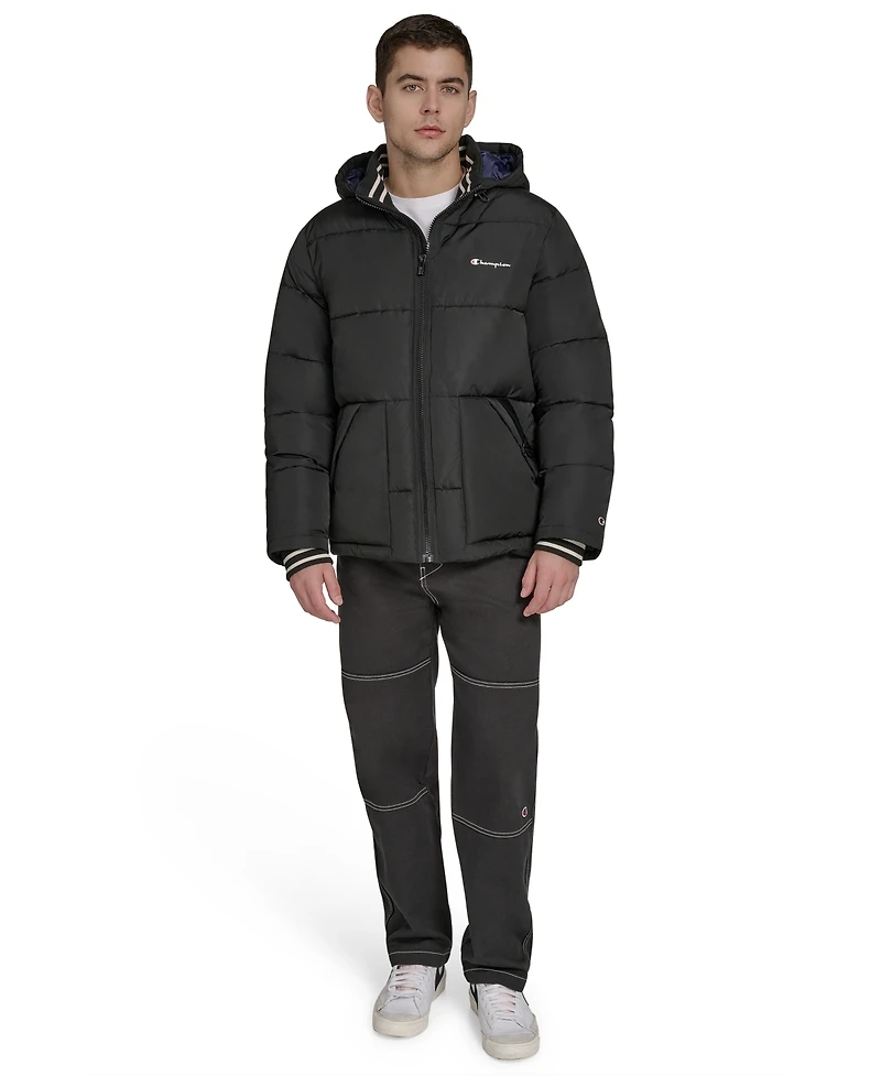 Champion Men's Puffer With Hood Jacket