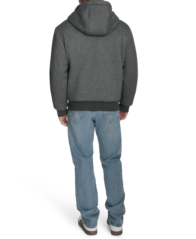 Champion Men's Reversible Bomber with Hood Jacket