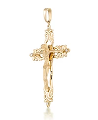 Macy's Crucifix Pendant In 10K Yellow Gold