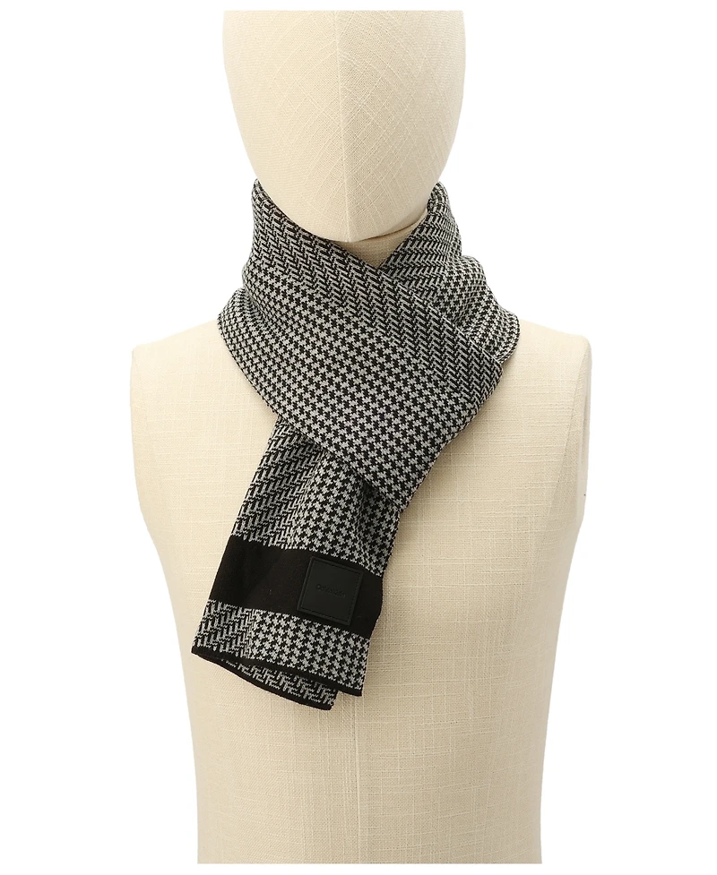 Calvin Klein Men's Mixed Pattern Scarf