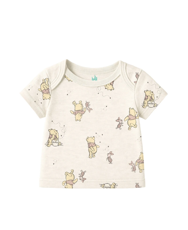 Disney Baby Boys or Girls 3-Piece Pooh Cardigan, Top and Pants Set