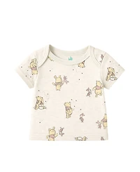 Disney Baby Boys or Girls 3-Piece Pooh Cardigan, Top and Pants Set