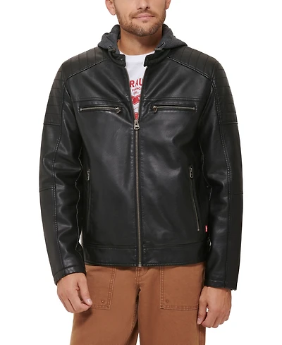 Levi's Men's Jersey Hood Racer Jacket