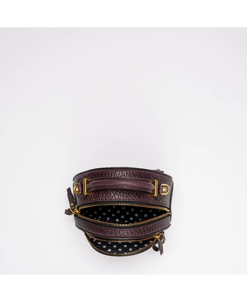 Small Leather Backpack Purse Convertible Crossbody Bag Womens Fashion Backpack for Travel and Everyday Handbag with Gold Hardware and Detachable Strap
