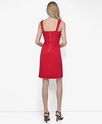Dkny Women's Sleeveless Hotfix Embellished Sheath Dress