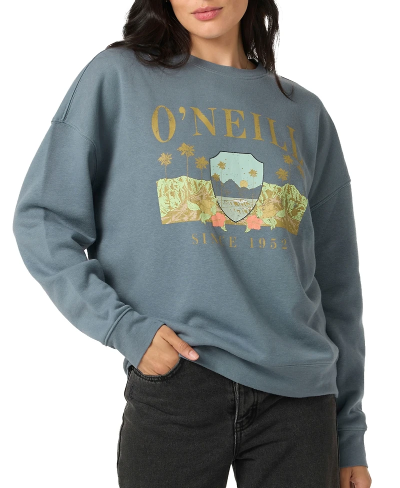 O'Neill Juniors' Malibu Mirage Crewneck Sweatshirt