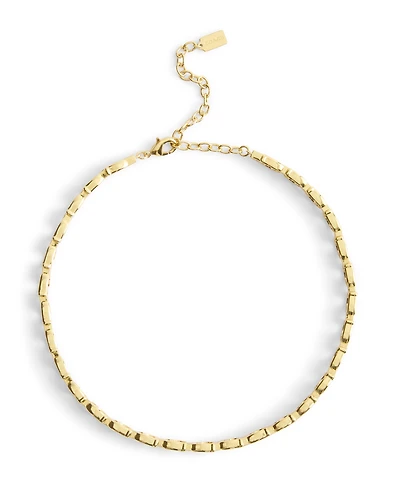 Coach Gold Beveled Signature C Link Choker Necklace