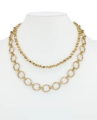 Patricia Nash Beaded Green and Antique Gold-Tone Modern Modular Necklace