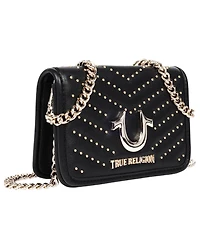 True Religion Horseshoe Multi Stud Flap Crossbody