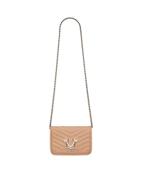 True Religion Horseshoe Multi Stud Flap Crossbody