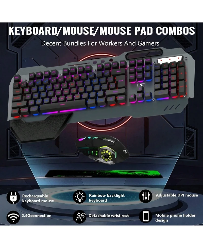 Wireless Gaming Keyboard And Mouse