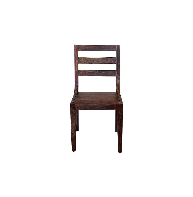 Porter Designs Fall River Solid Sheesham Wood Dining Chair, Brown (Set of 2)
