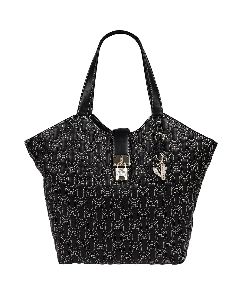 True Religion Horseshoe Quilt Charm Tote
