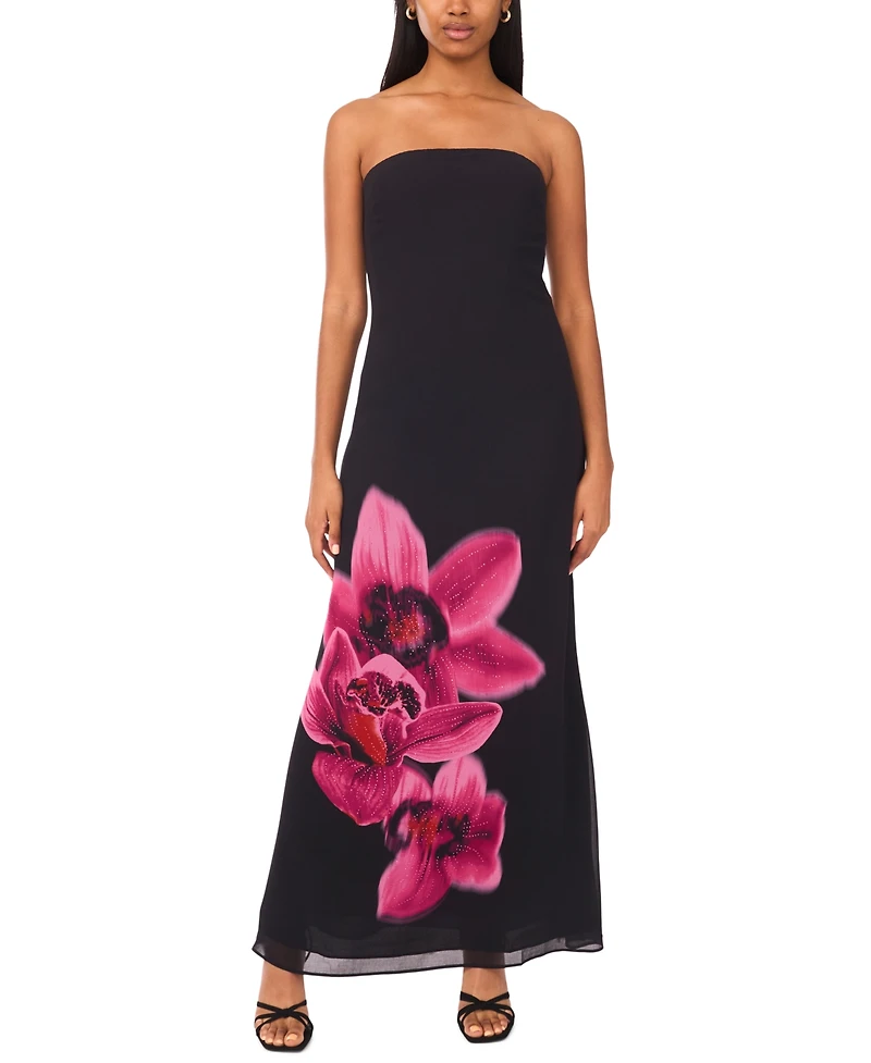 CeCe Women's Strapless Maxi Dress