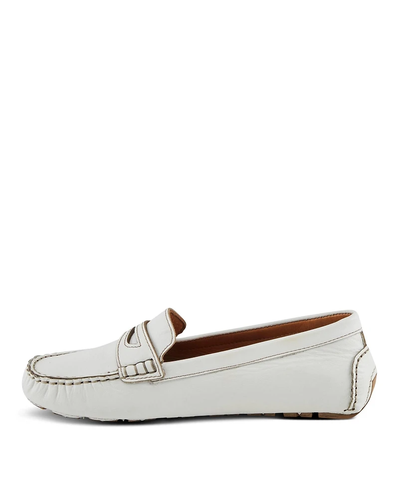 Spring Step Audette Leather Moccasins with Removable Insole and Penny Keeper