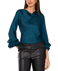 Vince Camuto Women's Cowl Neck Tiered Top