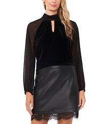 Vince Camuto Women's Mock Neck Long Sleeves Sweater