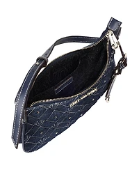 True Religion Studded Denim Shoulder Bag