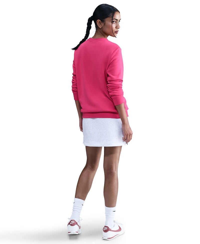 Nike Sportswear Women's Club Fleece Graphic Crewneck Sweatshirt