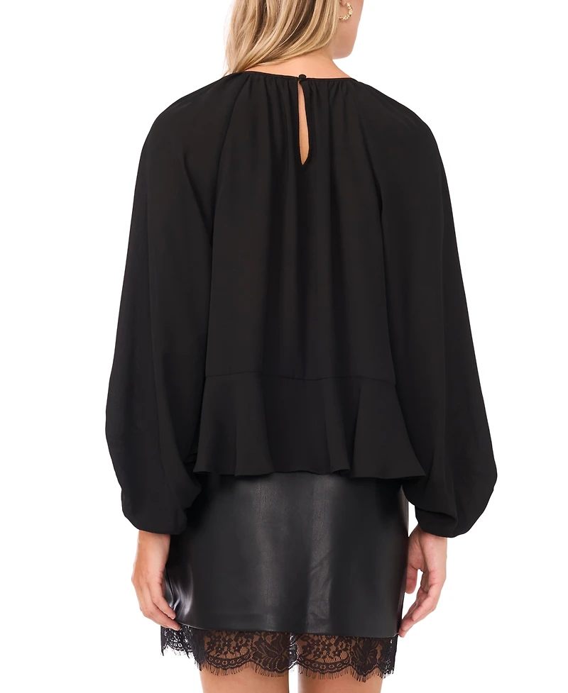 Vince Camuto Women's Ruffle Crewneck Top