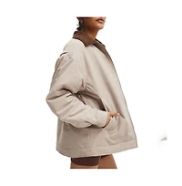 Cotton On Women's Active Contrast Collar Oversized Jacket