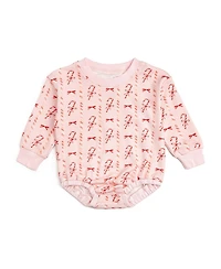 Sweet Wink Baby Girls Candy Cane Lane Christmas Long Sleeve Romper