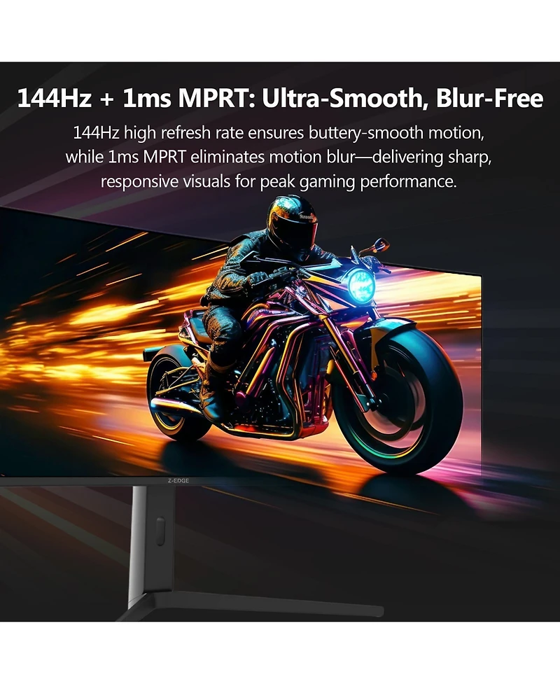 UG49W 49 inch Super Ultra Wide Dqhd 5120 x 1440 144Hz 1ms 3800R Curved Gaming Monitor