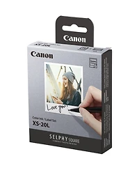 Canon 2 Pack Selphy Color Ink/Label Xs-20L Set, 20 Sheets