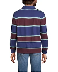 Lands' End Men's Long Sleeve Stripe Rugby Shirt